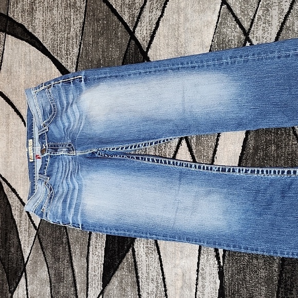 VINTAGE BKE DREW EMBROIDERED BOOT-LEG DENIM JEAN PRICE FIRM - Picture 6 of 13